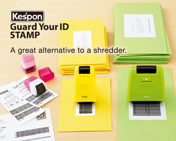 Stationery PLUS Kespon Guard Your Id Stamp Riffile FREE SHIPPING SB 