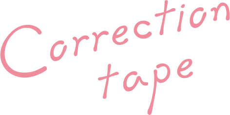 Correction tape