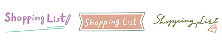 Shopping List